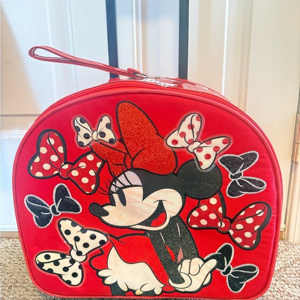 Disney Red Minnie Mouse Cosmetic Bag